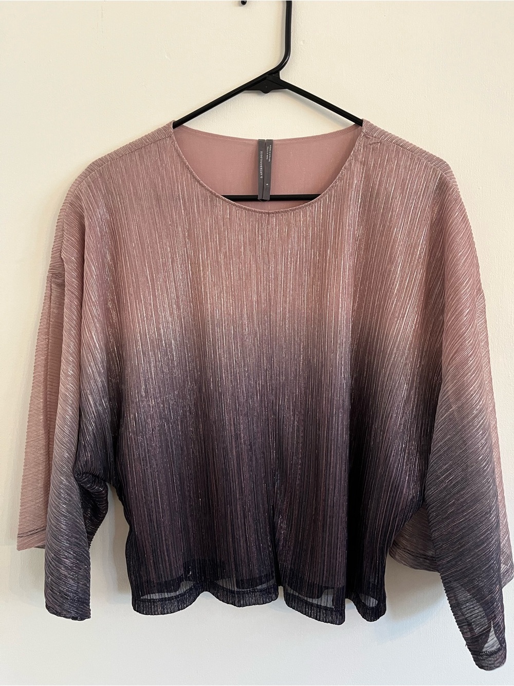 Anthropologie Ombre Tunic in Dusty Rose and Black